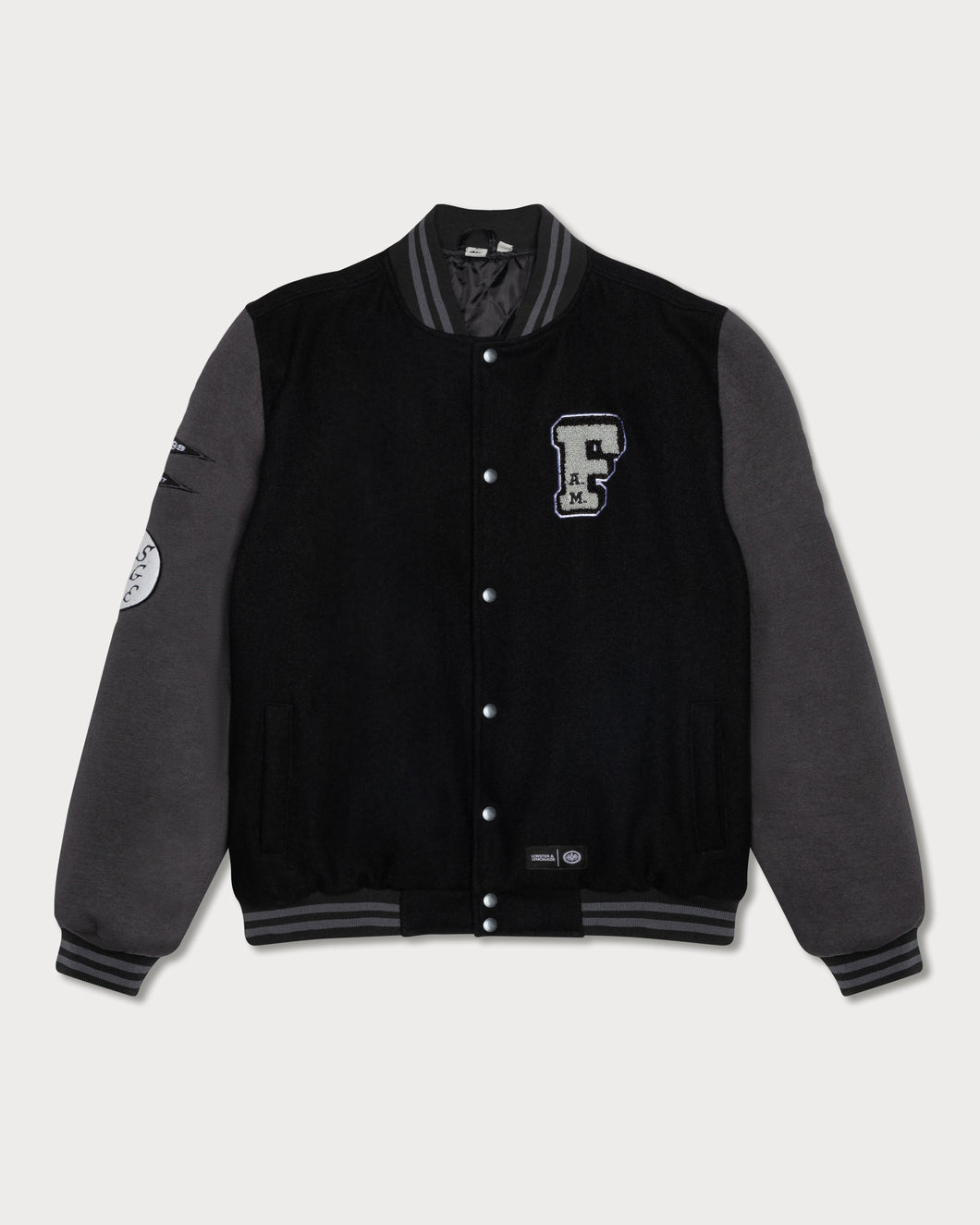 L&L – SGE College Letter – '30 Varsity Jacket black/gray