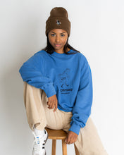 Load image into Gallery viewer, L&amp;L – Långstrump Strong Girl – &#39;96 Box Sweater blue
