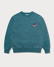 Load image into Gallery viewer, L&amp;L – Maulwurf Diver – &#39;86 Crew Sweater turquoise
