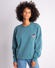 Load image into Gallery viewer, L&amp;L – Maulwurf Diver – &#39;86 Crew Sweater turquoise
