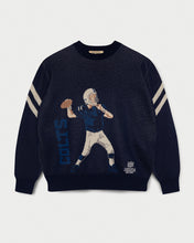 Load image into Gallery viewer, L&amp;L – NFL 23 Series Colts Quarterback – ’81 Knit Sweater navy
