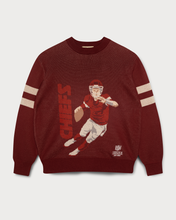 Load image into Gallery viewer, L&amp;L – NFL 23 Series Chiefs Quarterback – ’81 Knit Sweater maroon
