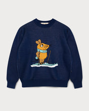 Load image into Gallery viewer, L&amp;L – Maus Ski – &#39;81 Knit Sweater navy
