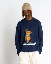 Load image into Gallery viewer, L&amp;L – Maus Ski – &#39;81 Knit Sweater navy
