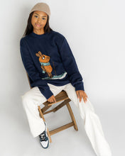 Load image into Gallery viewer, L&amp;L – Maus Ski – &#39;81 Knit Sweater navy
