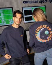 Load image into Gallery viewer, L&amp;L – ESA On a Mission – &#39;96 Box Sweater navy
