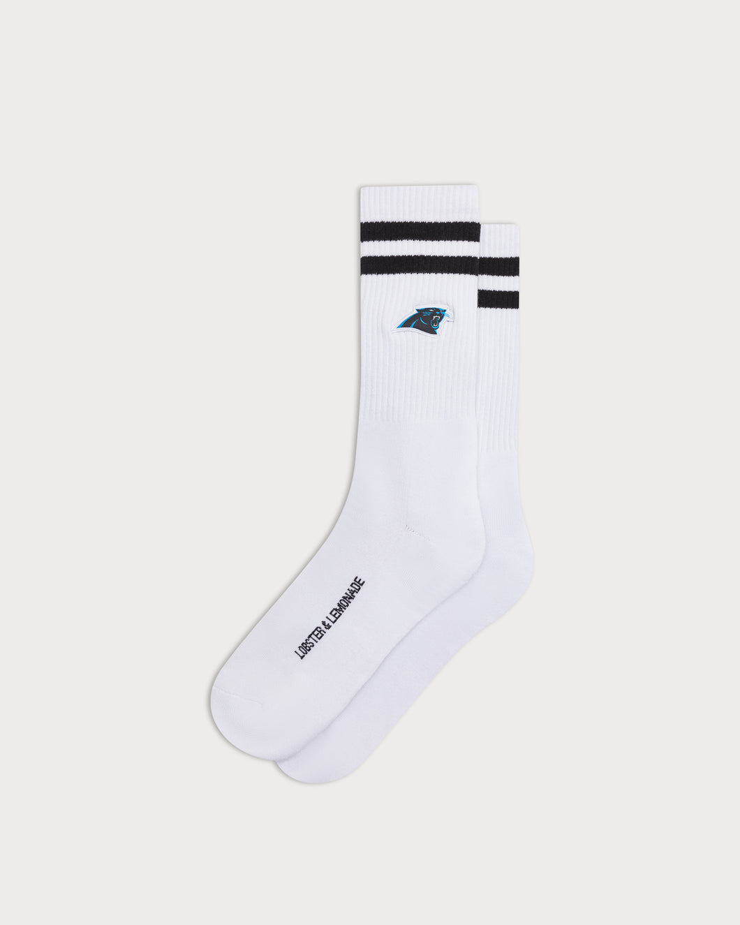 L&L – NFL Classics Panthers Stripes – ’90 Sport Socks white