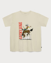 Lade das Bild in den Galerie-Viewer, L&amp;L– Lucky Luke Rodeo – &#39;89 Band T-Shirt beige
