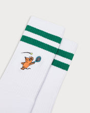 Load image into Gallery viewer, L&amp;L – Maus Tennis – &#39;90 Sport Socks white
