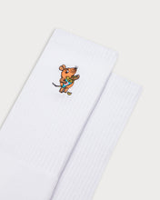 Load image into Gallery viewer, L&amp;L – Maus Pommes – &#39;90 Sport Socks white
