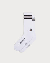 Load image into Gallery viewer, L&amp;L – Maulwurf Huh? – &#39;90 Sport Socks white
