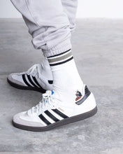 Load image into Gallery viewer, L&amp;L – Maulwurf Huh? – &#39;90 Sport Socks white
