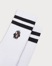 Load image into Gallery viewer, L&amp;L – Maulwurf Oh! – &#39;90 Sport Socks white
