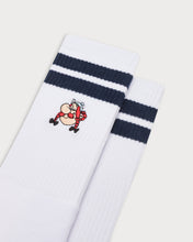 Load image into Gallery viewer, L&amp;L – Obélix Profil – &#39;90 Sport Socks white
