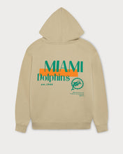 Load image into Gallery viewer, L&amp;L – NFL Classics Dolphins – &#39;76 Boxer Hoodie beige
