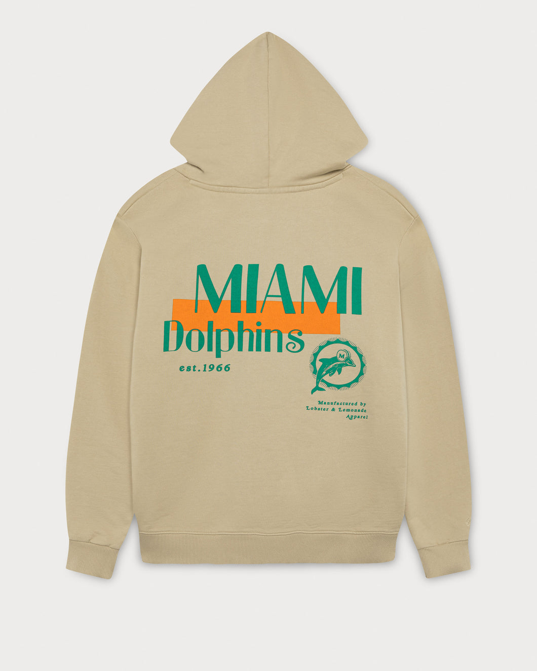 L&L – NFL Classics Dolphins – '76 Boxer Hoodie beige