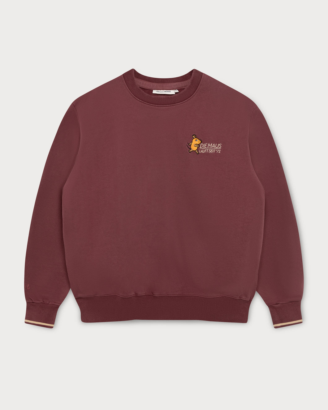 L&L – Maus Läuft – '96 Box Sweater maroon