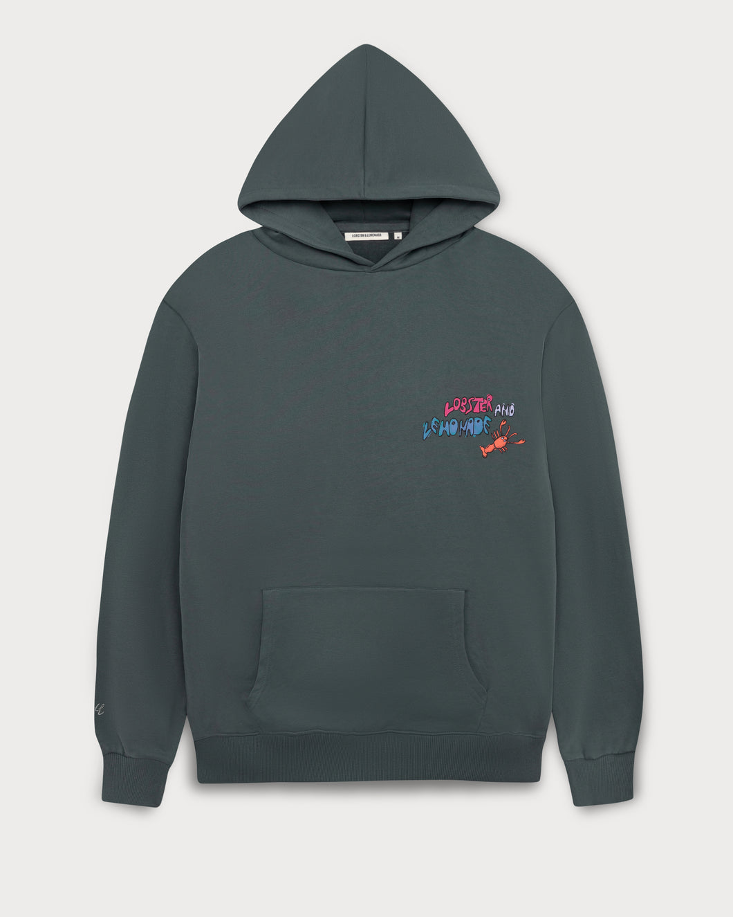 L&L – Lobster and Lemonade Drawing – '18 Street Hoodie gray