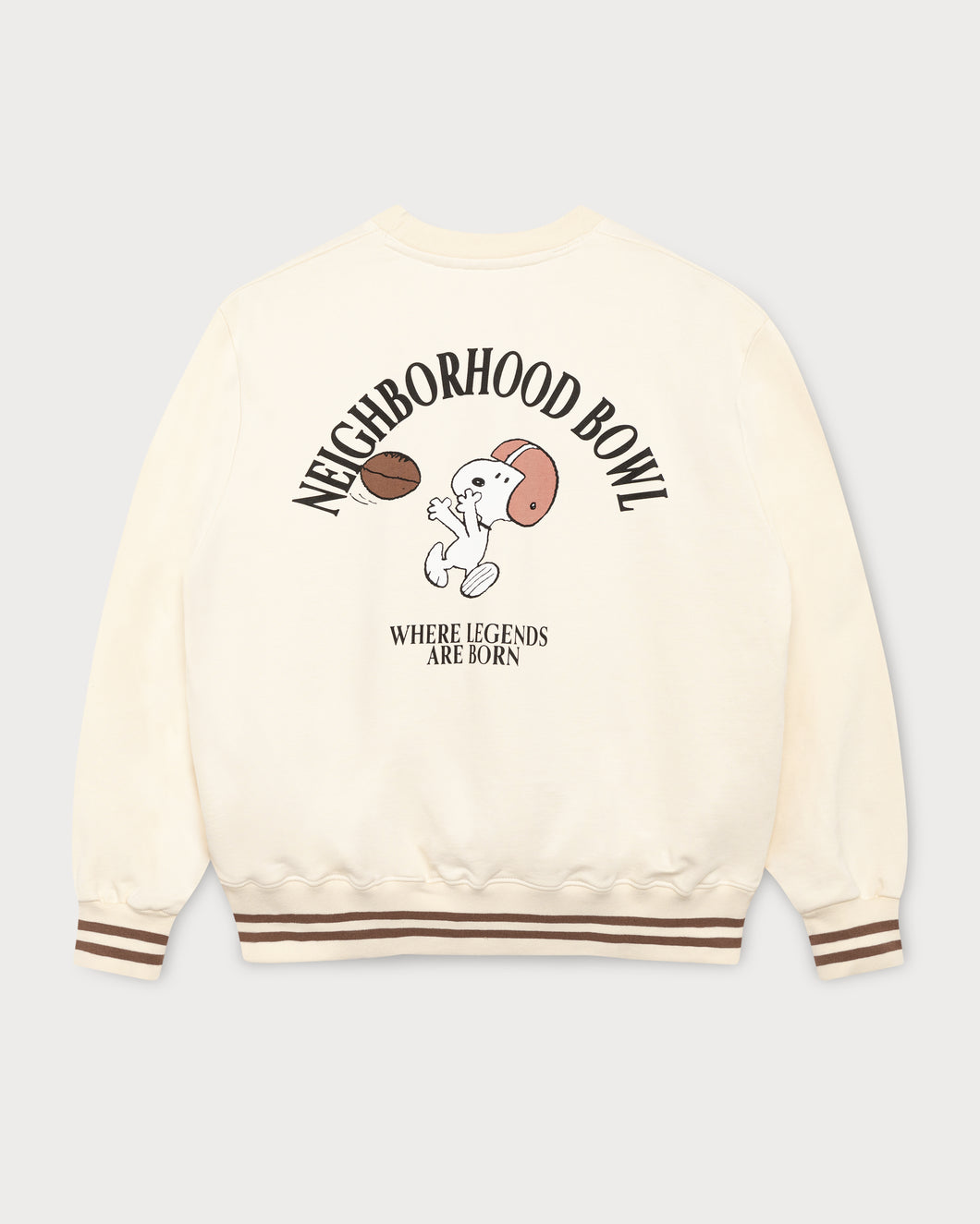 L&L – Snoopy Backyard Bowl – '96 Box Sweater beige