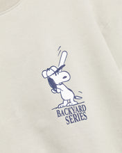 Load image into Gallery viewer, L&amp;L – Snoopy Backyard Series – &#39;96 Box Sweater gray
