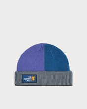 Load image into Gallery viewer, L&amp;L – Maus Summit – &#39;30 Docker Beanie gray/purple/blue
