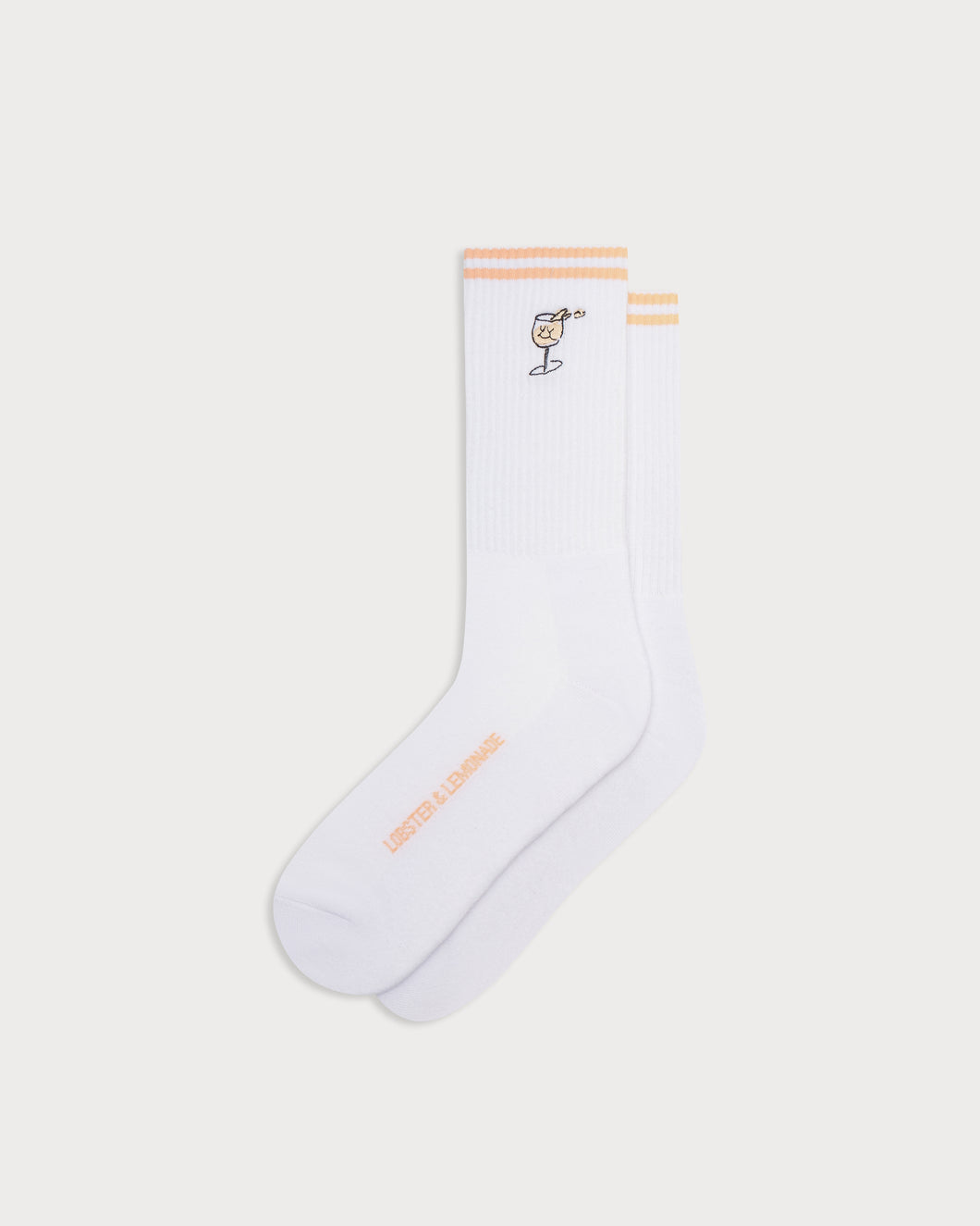 L&L – Urban Culture Wine Glass – '90 Sport Socks white