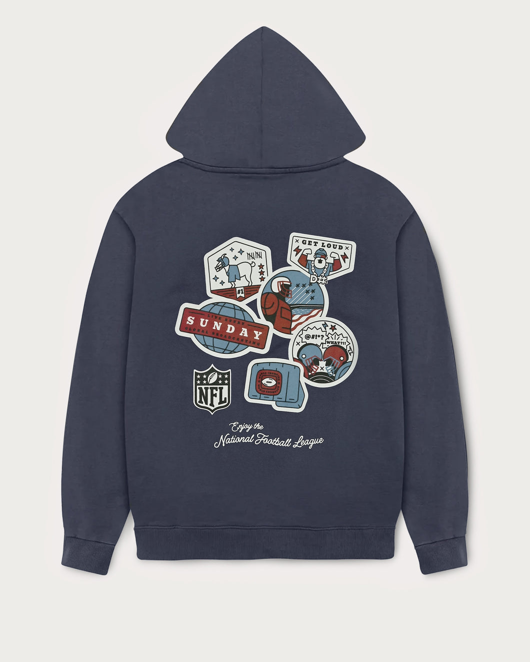 L&L – NFL Core – '76 Boxer Hoodie navy