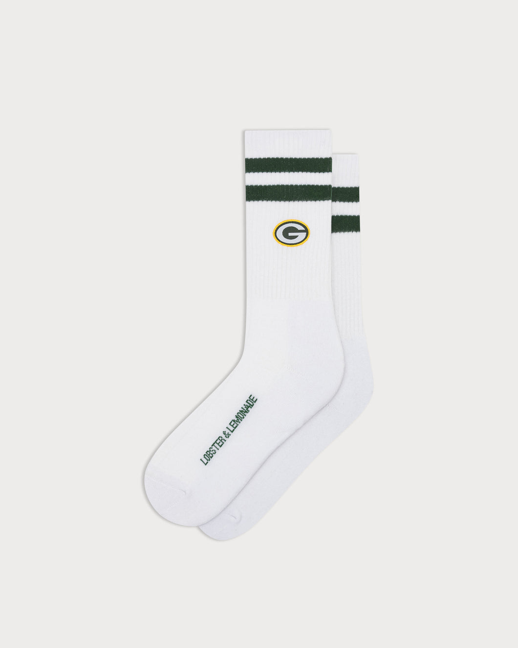 L&L – NFL Classics Packers Stripes – ’90 Sport Socks white