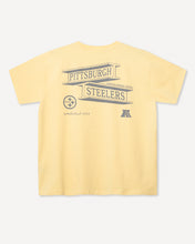 Charger l&#39;image dans la galerie, L&amp;L – NFL Classics Steelers – ’89 Band T-Shirt yellow
