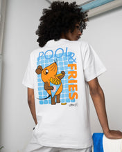 Load image into Gallery viewer, L&amp;L – Maus Pool &amp; Fries – &#39;94 Campus white T-Shirt

