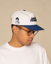 Load image into Gallery viewer, L&amp;L – Captain Tsubasa Stance – &#39;15 Merch Cap white/blue
