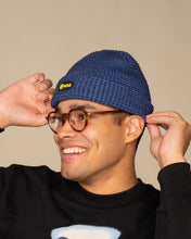 Load image into Gallery viewer, L&amp;L – ESA Logo – &#39;30 Docker Beanie blue
