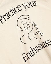 Load image into Gallery viewer, TPG – Catharsis Practice your Enthusiasm – T-Shirt white
