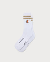Load image into Gallery viewer, L&amp;L – Maus Stripes – &#39;90 Sport Socks white
